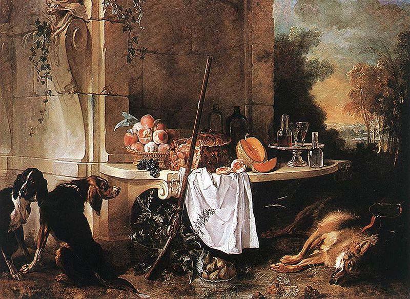 Jean Baptiste Oudry Dead Wolf China oil painting art